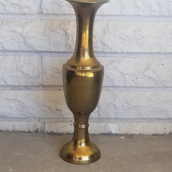 Vintage brass 2 ft tall vase